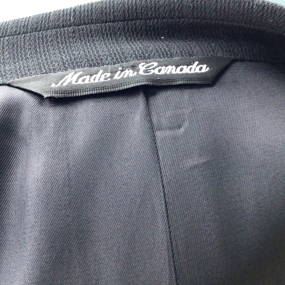 Jack Victor Montreal 100% Pure Virgin Wool Black Double Breasted Dress Blazer - Picture 14 of 16